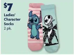 Family Dollar Ladies' Character Socks offer