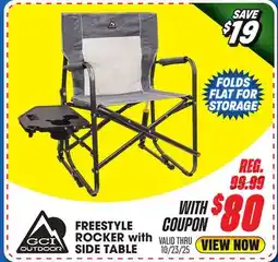 Big 5 GCI Outdoor Freestyle Rocker with Side Table offer