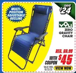 Big 5 Yoli Zero Gravity Chair offer