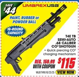 Big 5 Umarex T4E TB Semi Auto .68 Caliber Shotgun offer