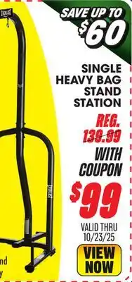 Big 5 Everlast Single Heavy Bag Stand Station offer