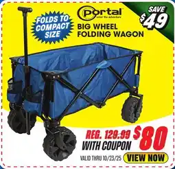 Big 5 Portal Big Wheel Folding Wagon offer