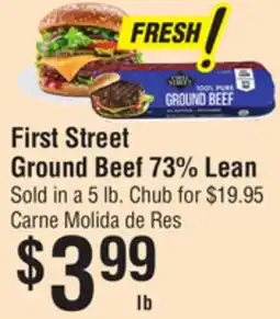 Smart & Final First Street Ground Beef 73% Lean offer