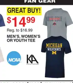 Dunham's Sports MEN'S, WOMEN'S OR YOUTH TEE offer