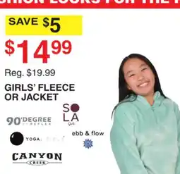 Dunham's Sports GIRLS' FLEECE OR JACKET offer