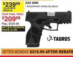 Dunham's Sports TAURUS G2X 9MM offer