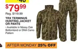 Dunham's Sports TRX TERMINUS HUNTING JACKET OR PANTS offer