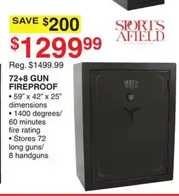 Dunham's Sports SPORTS AFIELD 72 + 8 GUN FIREPROOF offer