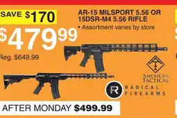 Dunham's Sports AR-15 MILSPORT 5.56 OR 15DSR-M4 5.56 RIFLE offer
