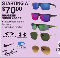 Dunham's Sports BRANDED SUNGLASSES offer