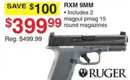 Dunham's Sports RUGER RXM 9MM offer