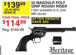 Dunham's Sports 22 MAG/22LR POLY GRIP ROUGH RIDER offer