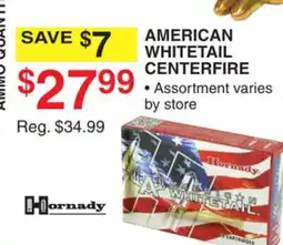 Dunham's Sports HORNADY AMERICAN WHITETAIL CENTERFIRE offer