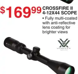 Dunham's Sports CROSSFIRE II 4-12X44 SCOPE offer