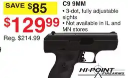 Dunham's Sports HI-POINT C9 9MM offer