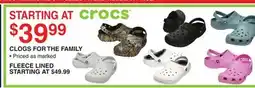 Dunham's Sports CLOGS FOR THE FAMILY offer