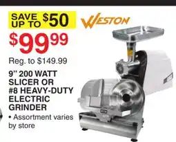 Dunham's Sports 9 200 WATT SLICER OR #8 HEAVY-DUTY ELECTRIC GRINDER offer