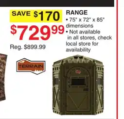 Dunham's Sports RANGE offer
