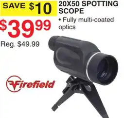 Dunham's Sports 20X50 SPOTTING SCOPE offer