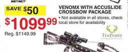 Dunham's Sports VENOMX WITH ACCUSLIDE CROSSBOW PACKAGE offer