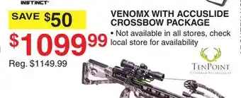 Dunham's Sports VENOMX WITH ACCUSLIDE CROSSBOW PACKAGE offer