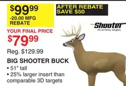 Dunham's Sports BIG SHOOTER BUCK offer