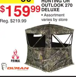 Dunham's Sports PRIMAL PREDATOR 270 HUNTING OR OUTLOOK 270 DELUXE offer