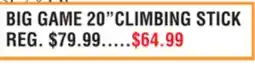 Dunham's Sports BIG GAME 20 CLIMBING STICK offer