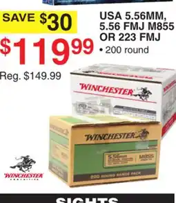 Dunham's Sports USA 5.56MM, 5.56 FMJ M855 OR 223 FMJ offer