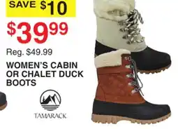 Dunham's Sports TAMARACK WOMEN'S CABIN OR CHALET DUCK BOOTS offer