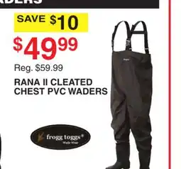 Dunham's Sports RANA II CLEATED CHEST PVC WADERS offer