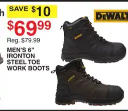 Dunham's Sports MEN'S 6 IRONTON STEEL TOE WORK BOOTS offer