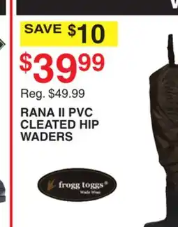 Dunham's Sports RANA II PVC CLEATED HIP WADERS offer