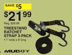 Dunham's Sports MUDDY TREESTAND RATCHET STRAP 3-PACK offer