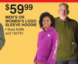 Dunham's Sports MEN'S OR WOMEN'S LOGO SLEEVE HOODIE offer