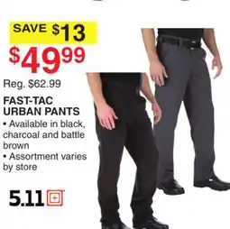 Dunham's Sports FAST-TAC URBAN PANTS offer