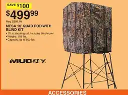 Dunham's Sports MESA 10' QUAD POD WITH BLIND KIT offer