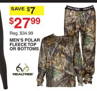 Dunham's Sports MEN'S POLAR FLEECE TOP OR BOTTOMS offer