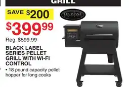 Dunham's Sports BLACK LABEL SERIES PELLET GRILL WITH WI-FI CONTROL offer