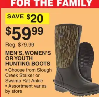 Dunham's Sports ITASCA MEN'S, WOMEN'S OR YOUTH HUNTING BOOTS offer