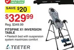 Dunham's Sports TEETER FITSPINE X1 INVERSION TABLE offer