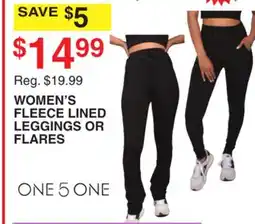 Dunham's Sports WOMEN'S FLEECE LINED LEGGINGS OR FLARES offer