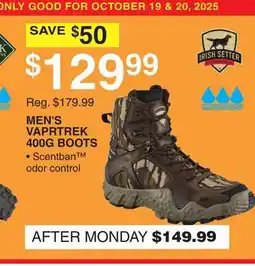 Dunham's Sports MEN'S VAPRTREK 400G BOOTS offer