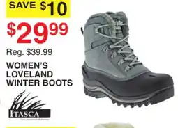 Dunham's Sports ITASCA WOMEN'S LOVELAND WINTER BOOTS offer