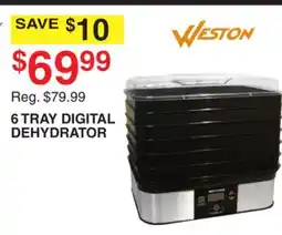 Dunham's Sports WESTON 6 TRAY DIGITAL DEHYDRATOR offer