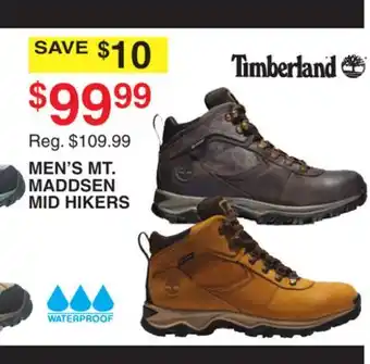 Dunham's Sports TIMBERLAND MEN'S MT. MADDSEN MID HIKERS offer