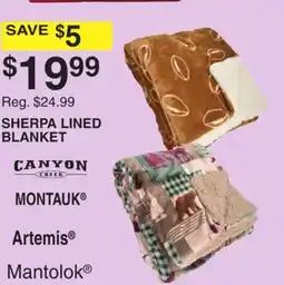Dunham's Sports CANYON SHERPA LINED BLANKET offer