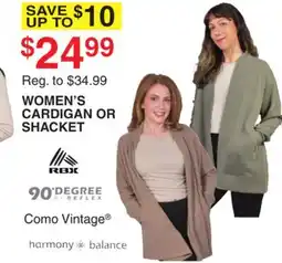 Dunham's Sports WOMEN'S CARDIGAN OR SHACKET offer