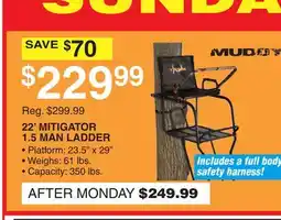 Dunham's Sports 22' MITIGATOR 1.5 MAN LADDER offer