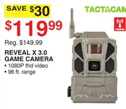Dunham's Sports TACTACAM REVEAL X 3.0 GAME CAMERA offer